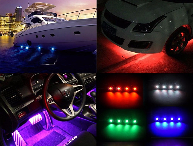 Bluetooth LED Rock Light with RGB 16 Million Colors - 